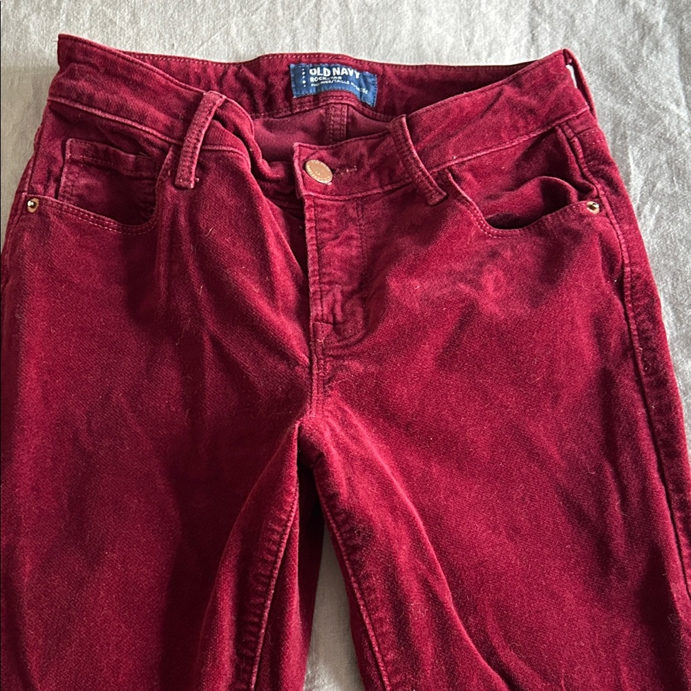 Old Navy Women's Rich Burgundy Jeans